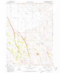 Tired Horse Butte Oregon Historical topographic map, 1:24000 scale, 7.5 X 7.5 Minute, Year 1981