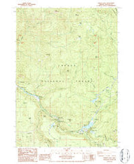 Toketee Falls Oregon Historical topographic map, 1:24000 scale, 7.5 X 7.5 Minute, Year 1986
