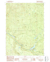 Toketee Falls Oregon Historical topographic map, 1:24000 scale, 7.5 X 7.5 Minute, Year 1986