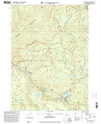 Toketee Falls Oregon Historical topographic map, 1:24000 scale, 7.5 X 7.5 Minute, Year 1997