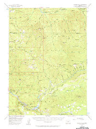 Toketee Falls Oregon Historical topographic map, 1:62500 scale, 15 X 15 Minute, Year 1956
