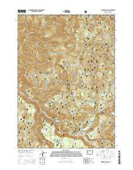 Toketee Falls Oregon Current topographic map, 1:24000 scale, 7.5 X 7.5 Minute, Year 2014