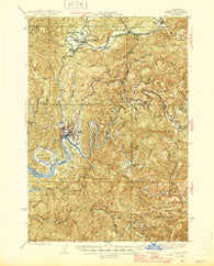 Toledo Oregon Historical topographic map, 1:62500 scale, 15 X 15 Minute, Year 1942