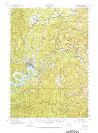 Toledo Oregon Historical topographic map, 1:62500 scale, 15 X 15 Minute, Year 1957