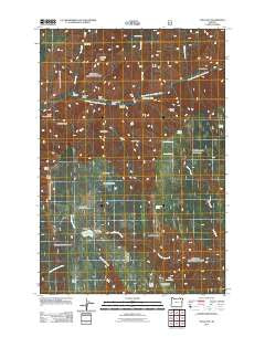 Tollgate Oregon Historical topographic map, 1:24000 scale, 7.5 X 7.5 Minute, Year 2011