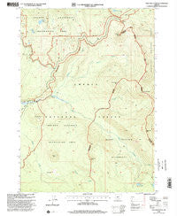 Tolo Mountain Oregon Historical topographic map, 1:24000 scale, 7.5 X 7.5 Minute, Year 1998