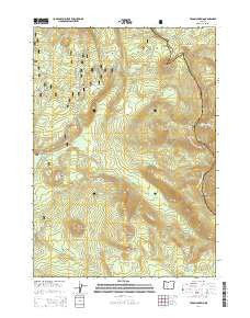 Tolo Mountain Oregon Current topographic map, 1:24000 scale, 7.5 X 7.5 Minute, Year 2014