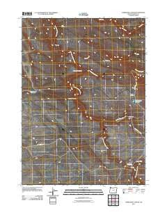 Tombstone Canyon Oregon Historical topographic map, 1:24000 scale, 7.5 X 7.5 Minute, Year 2011