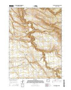 Tombstone Canyon Oregon Current topographic map, 1:24000 scale, 7.5 X 7.5 Minute, Year 2014