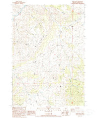 Toney Butte Oregon Historical topographic map, 1:24000 scale, 7.5 X 7.5 Minute, Year 1988