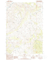 Toney Butte Oregon Historical topographic map, 1:24000 scale, 7.5 X 7.5 Minute, Year 1988