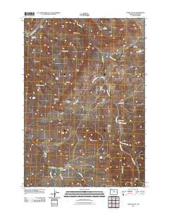 Toney Butte Oregon Historical topographic map, 1:24000 scale, 7.5 X 7.5 Minute, Year 2011