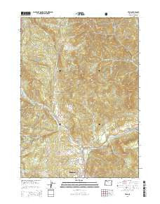 Trail Oregon Current topographic map, 1:24000 scale, 7.5 X 7.5 Minute, Year 2014
