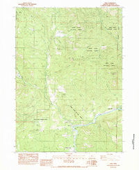 Trail Oregon Historical topographic map, 1:24000 scale, 7.5 X 7.5 Minute, Year 1983