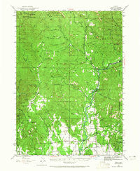 Trail Oregon Historical topographic map, 1:62500 scale, 15 X 15 Minute, Year 1943