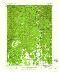Trail Oregon Historical topographic map, 1:62500 scale, 15 X 15 Minute, Year 1943