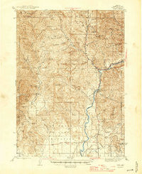 Trail Oregon Historical topographic map, 1:62500 scale, 15 X 15 Minute, Year 1943