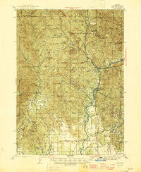 Trail Oregon Historical topographic map, 1:62500 scale, 15 X 15 Minute, Year 1943