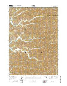 Trail Butte Oregon Current topographic map, 1:24000 scale, 7.5 X 7.5 Minute, Year 2014