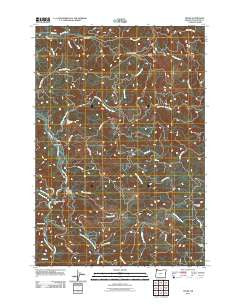 Trask Oregon Historical topographic map, 1:24000 scale, 7.5 X 7.5 Minute, Year 2011