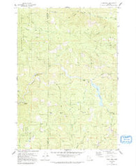 Trask Mtn Oregon Historical topographic map, 1:24000 scale, 7.5 X 7.5 Minute, Year 1979