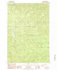 Trask Oregon Historical topographic map, 1:24000 scale, 7.5 X 7.5 Minute, Year 1984
