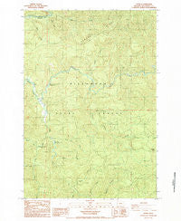 Trask Oregon Historical topographic map, 1:24000 scale, 7.5 X 7.5 Minute, Year 1984