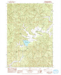 Triangle Lake Oregon Historical topographic map, 1:24000 scale, 7.5 X 7.5 Minute, Year 1984