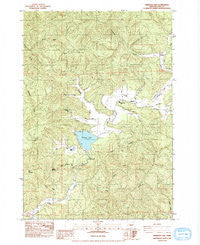 Triangle Lake Oregon Historical topographic map, 1:24000 scale, 7.5 X 7.5 Minute, Year 1984
