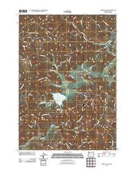 Triangle Lake Oregon Historical topographic map, 1:24000 scale, 7.5 X 7.5 Minute, Year 2011