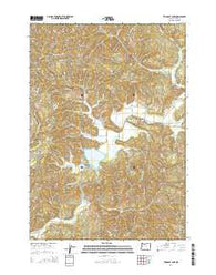 Triangle Lake Oregon Current topographic map, 1:24000 scale, 7.5 X 7.5 Minute, Year 2014