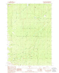 Trout Creek Butte Oregon Historical topographic map, 1:24000 scale, 7.5 X 7.5 Minute, Year 1988