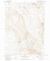 Trout Creek Canyon Oregon Historical topographic map, 1:24000 scale, 7.5 X 7.5 Minute, Year 1981