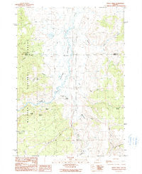 Trout Creek Oregon Historical topographic map, 1:24000 scale, 7.5 X 7.5 Minute, Year 1990