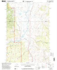 Trout Creek Oregon Historical topographic map, 1:24000 scale, 7.5 X 7.5 Minute, Year 1999