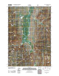 Trout Creek Oregon Historical topographic map, 1:24000 scale, 7.5 X 7.5 Minute, Year 2011
