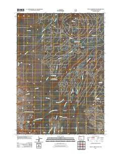 Trout Creek Butte Oregon Historical topographic map, 1:24000 scale, 7.5 X 7.5 Minute, Year 2011