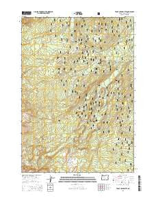 Trout Creek Butte Oregon Current topographic map, 1:24000 scale, 7.5 X 7.5 Minute, Year 2014