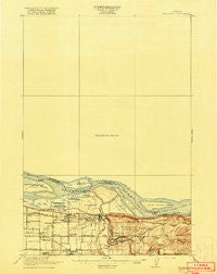 Troutdale Washington Historical topographic map, 1:62500 scale, 15 X 15 Minute, Year 1918