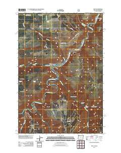 Troy Oregon Historical topographic map, 1:24000 scale, 7.5 X 7.5 Minute, Year 2011