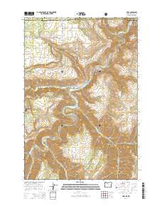 Troy Oregon Current topographic map, 1:24000 scale, 7.5 X 7.5 Minute, Year 2014