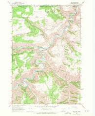 Troy Oregon Historical topographic map, 1:24000 scale, 7.5 X 7.5 Minute, Year 1967