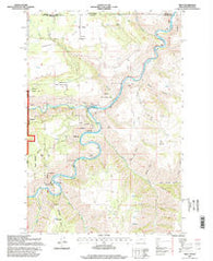 Troy Oregon Historical topographic map, 1:24000 scale, 7.5 X 7.5 Minute, Year 1995