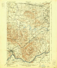 Tualatin Oregon Historical topographic map, 1:62500 scale, 15 X 15 Minute, Year 1916