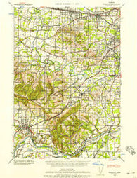 Tualatin Oregon Historical topographic map, 1:62500 scale, 15 X 15 Minute, Year 1939