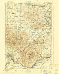 Tualatin Oregon Historical topographic map, 1:62500 scale, 15 X 15 Minute, Year 1916