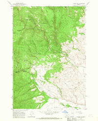 Tucker Flat Oregon Historical topographic map, 1:24000 scale, 7.5 X 7.5 Minute, Year 1965