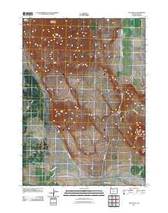 Tuff Butte Oregon Historical topographic map, 1:24000 scale, 7.5 X 7.5 Minute, Year 2011