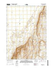 Tule Springs Oregon Current topographic map, 1:24000 scale, 7.5 X 7.5 Minute, Year 2014