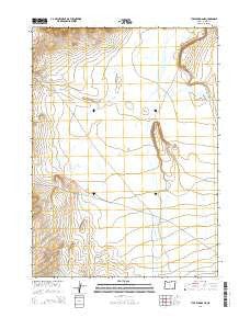 Tule Springs NE Oregon Current topographic map, 1:24000 scale, 7.5 X 7.5 Minute, Year 2014